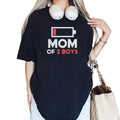 Mom Of 2 Boys Shirt, Gift For Mom From Son, Mothers Day Birthday Gift For Women T Shirt, Short Sleeve Crew Neck Top,...