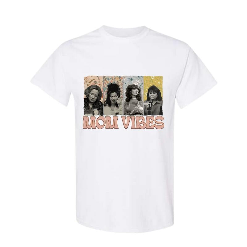 Mom Vibes Comfort Colors Shirt, Vintage 90s Mom Vibes Shirt, Retro Funny Mom Shirt, Full Color, Full Size Hoodie, Sweatshirt