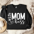 Mom Wife Boss Shirt, Mom Shirt, Mom Vibes Shirt, Mom life Shirt, Blessed Mama Shirt, Mother's Day Shirt, Mom Mode Shirt,...