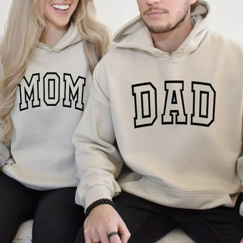 Mom and Dad Sweatshirt or Hoodie, Mama Crewneck, Dada Sweat, Pregnancy Reveal Sweatshirt, Mom to be, Dad to be, Newly Mom...