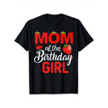 Mom Girl" Berry Strawberry Cotton Black Red Strawberry Print Crew Neck Sizes S XXXL Ideal Moms Family Made Usa T-Shirts, Hoodie, Sweatshirt
