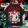 Momo Ayase Washed Oversized T-Shirt, Dandadan Anime Washed Heavy Cotton Special Graphic Tee Hoodie, Sweatshirt