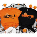 Momster and Dadcula Matching Halloween T-shirt, Couple Halloween Shirt, Momster Tee, Dadcula Tee, Family Halloween, Mom...
