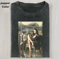 Mona Lisa is hot and smoking Graphic Tee, MONA LISA T-SHIRT, the moaning lisa, Funny Graphic T-shirt, Unisex Movie Shirt...
