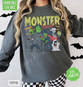 Monster Mash Comfort Colors Sweatshirt, Trendy Halloween Crewneck T-Shirts, Hoodie | GrindPrints.com