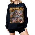 Moo Deng Pygmy Hippo Vintage 90s Graphic Cute Meme Crewneck Tshirt Sweatshirt 100% Cotton Soft Fabric Hoodie