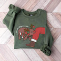 Moo Deng Sweatshirt, Christmas Moo Deng Sweatshirt, Baby Pygmy Hippo Moo Deng Christmas Shirt, Santa Claus Shirt, Funny...
