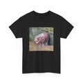 Moo Deng Unisex Heavy Cotton T-Shirt, Baby Hippo T-Shirt, Gift For Her, Gift For Him Fabric Top Cotton Hoodie, Sweatshirt