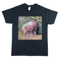 Moo Deng Unisex Heavy Cotton Tee, Baby Hippo Shirt_Cotton T-Shirt, Perfect Tee, Gifts For Boyfriend and Girlfriend...
