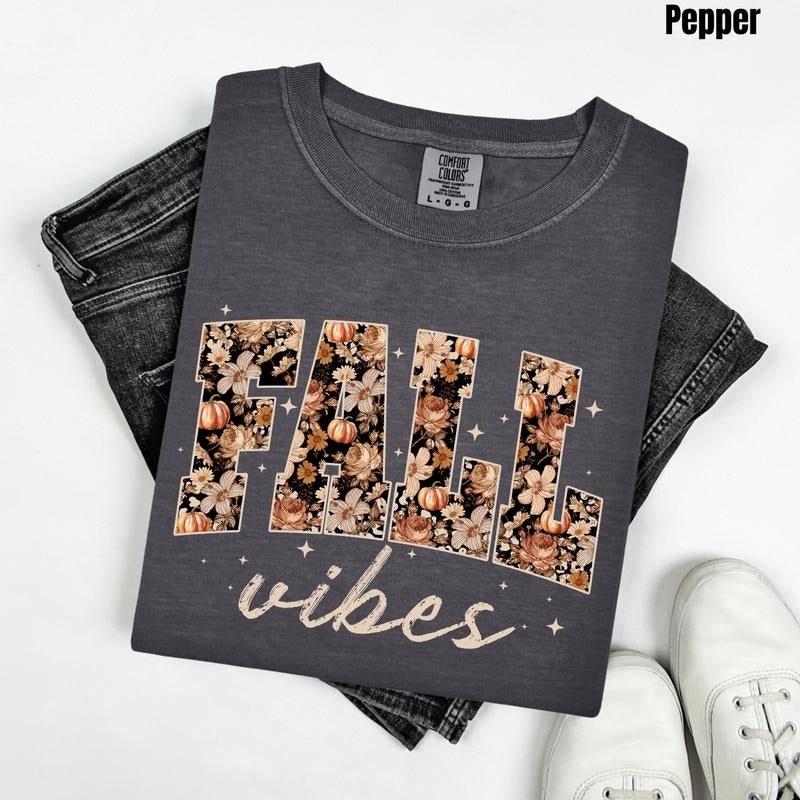 Moody Fall Vibes Comfort Colors T-Shirt 'NLB' Hoodie, Sweatshirt | GrindPrints.com