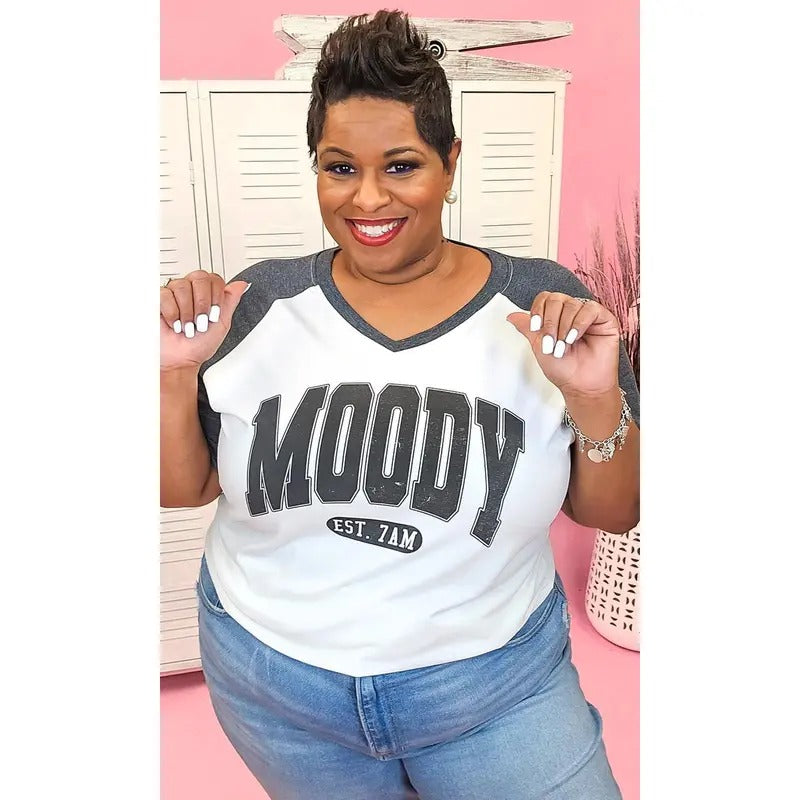 Moody Graphic V-Neck T-Shirts, Hoodie, Sweatshirt | GrindPrints.com