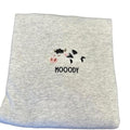 Moody cow Embroidered Crewneck Sweatshirt T-Shirts, Hoodie | GrindPrints.com