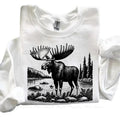 Moose Wild Animal Forest Sweatshirt Lake Unisex T-shirt Hoodie | GrindPrints.com