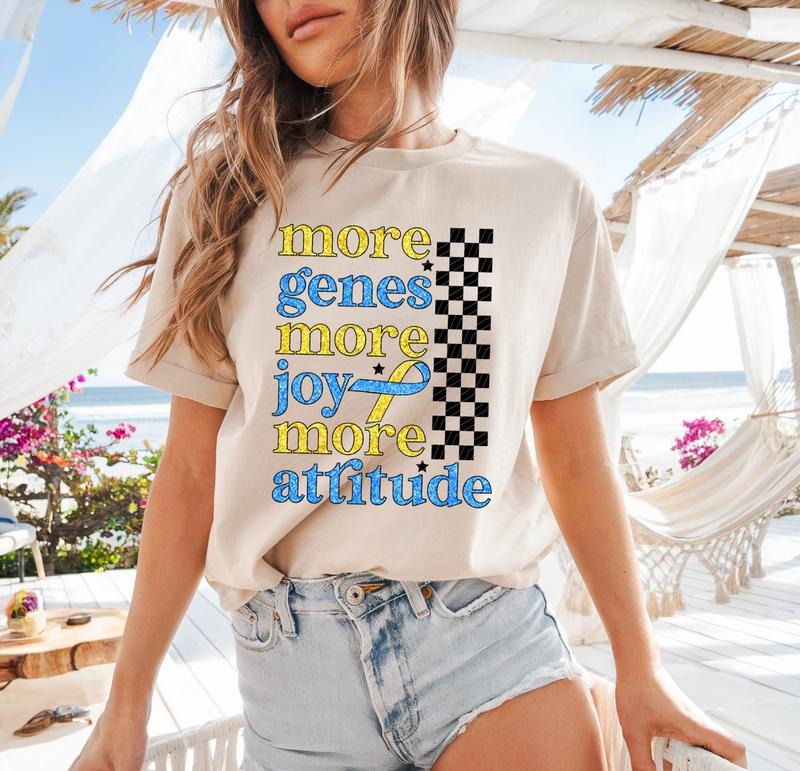More Genes More Joy DTF Transfers - THIS IS NOT A SHIRT Hoodie, Sweatshirt | GrindPrints.com