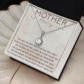 Mother Of The Groom Necklace Gift, Wedding Gift For Mom, Gift From Groom To Mother, Necklace With Message Card, Gift For...