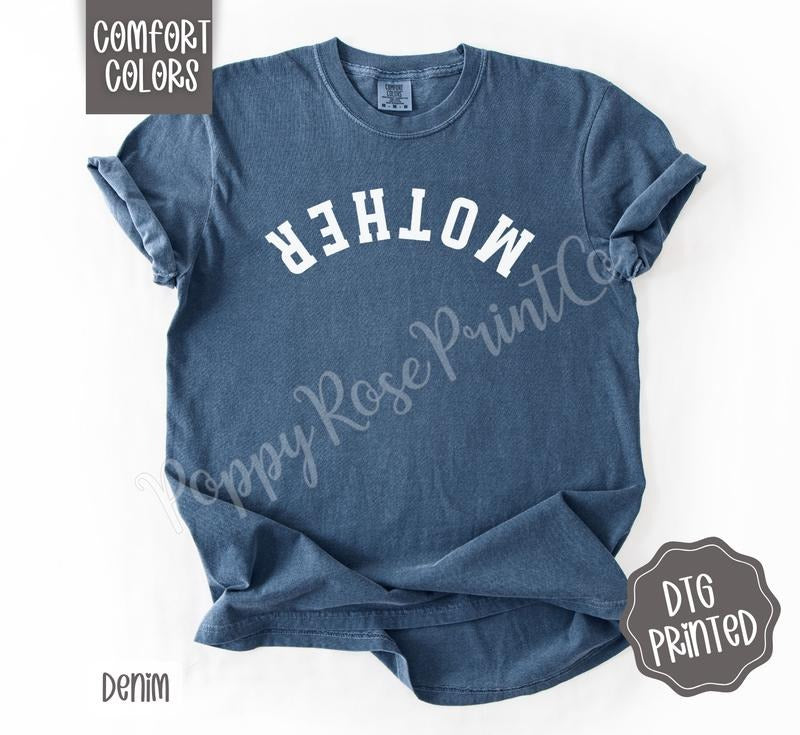 Mother Shirt Comfort Colors, Trendy Graphic Women's Tee, Gift for Her Hoodie, Sweatshirt | GrindPrints.com