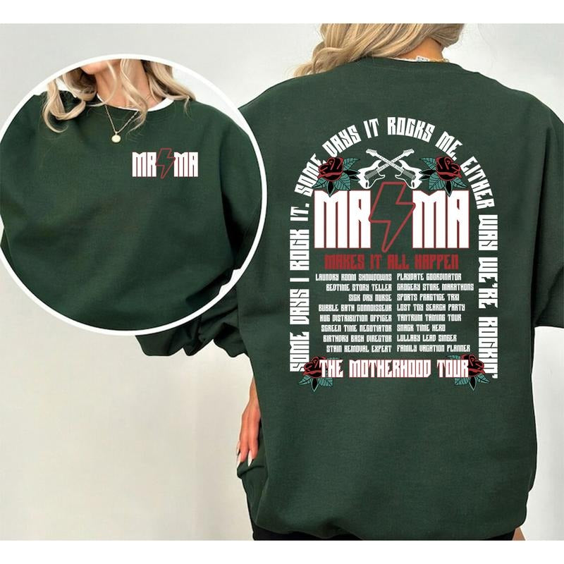 Motherhood Shirt, Some Days I Rock It Sweatshirt, Mama lighting bold  Shirt, Mama Funny Tour  Shirt, Mother's Day Funny ...