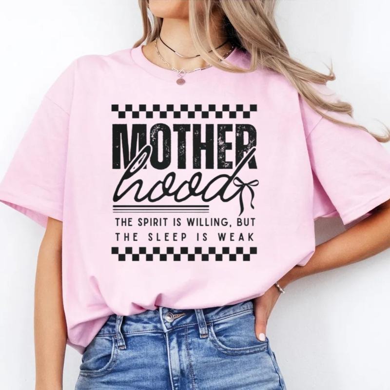 Motherhood Shirt, Trendy Mama Tshirt, Mom Life Graphic Tee, Cool Moms Club Shirt, First Time Mom Mothers Day Gift,...