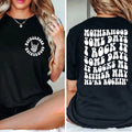 Motherhood Some Day I Rock It Unisex Tee Shirt Double Sided Shirt Mama Shirt Motherhood Rock Skeleton T-shirt Motherhood...