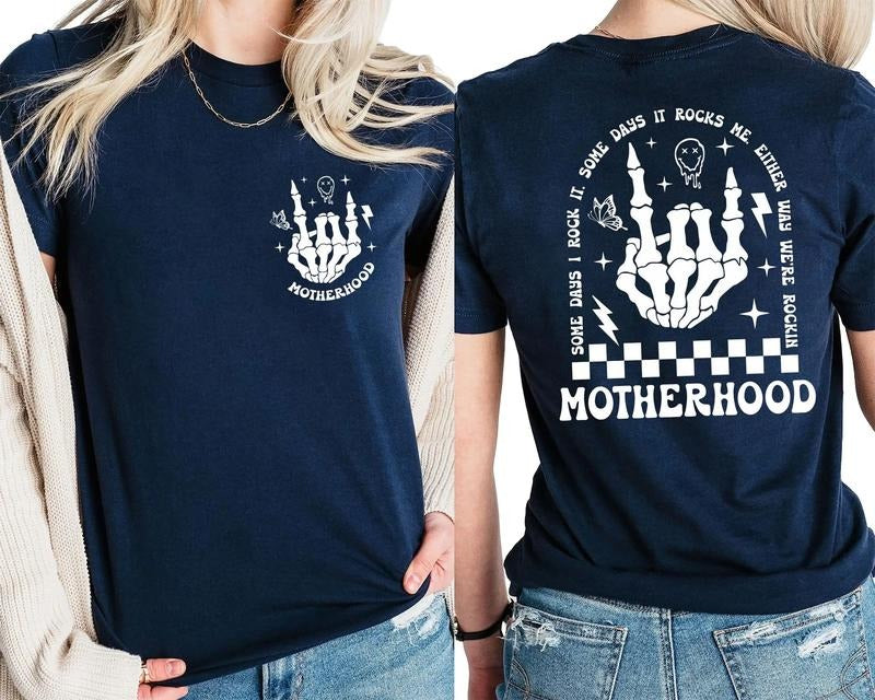 Motherhood Sometimes I Rock It, Trend Shirt Hoodie, Sweatshirt | GrindPrints.com