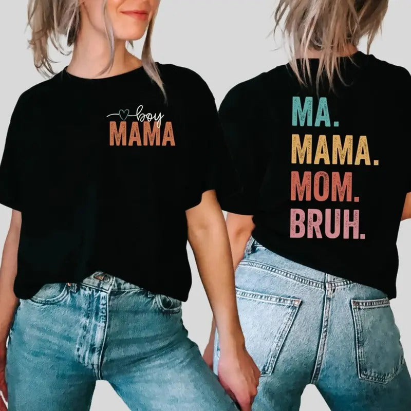 Mothers Day Shirt, Mom TShirts, Mama T Shirt, Best Mom T-Shirt, Favorite Mom Shirts,Mama Mommy Mom Bruh Shirt,Mommy Day...
