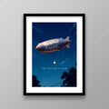 Motivational Wall Art Printable, Inspirational Airship Print The World Is Yours Quote Office, Home, Workspace Decor Dream...