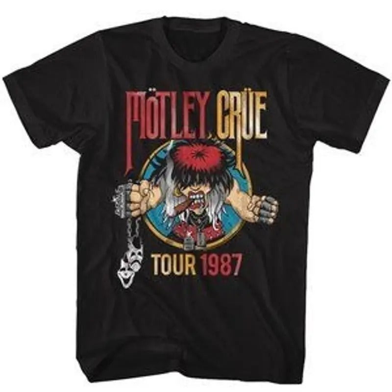 Motley Crue Tour 1987 Mens T Shirt Unisex Full Size Hoodie, Sweatshirt | GrindPrints.com