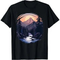 Mountain Hiking Climbing Outdoor Nature Forest Mens Graphic T-Shirt Made in USA Hoodie, Sweatshirt | GrindPrints.com