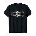 Mountain Landscape Reflective Forest Trees Outdoor Wildlife T-shirt 100% cotton T-shirt Made in USA Hoodie, Sweatshirt