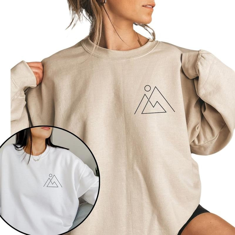 Mountains Sweatshirt, Camping Sweatshirt, Pocket Mountain Sweatshirt T-Shirts, Hoodie | GrindPrints.com