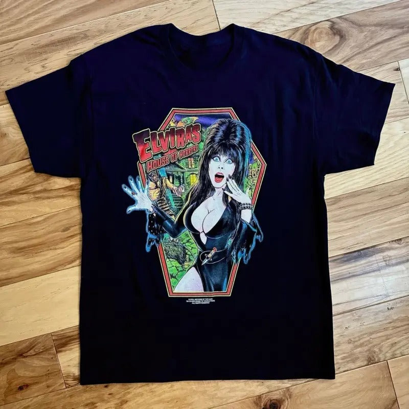 Movie Elvira Mistress of the Dark Sleeve T-Shirt Hoodie, Sweatshirt | GrindPrints.com