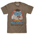 Mr. Owl How Many Licks? T-Shirt - Brown Hoodie, Sweatshirt | GrindPrints.com