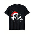Mr and Mrs Claus Couples Matching Christmas Pajamas Santa T-Shirt, 100% Cotton, Gift for Men Women Dad Mom Friends,...