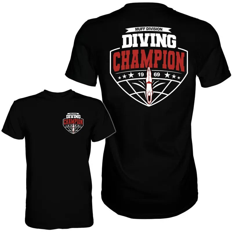 Muff Diving Champion Unisex Cotton Tee - 100% Cotton Hoodie, Sweatshirt | GrindPrints.com
