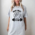 Muki Muki Gym Shirt, Mouse Workout T-Shirt, Funny Mouse Shirt, Fitness Barbell Anime Shirt Hoodie, Sweatshirt