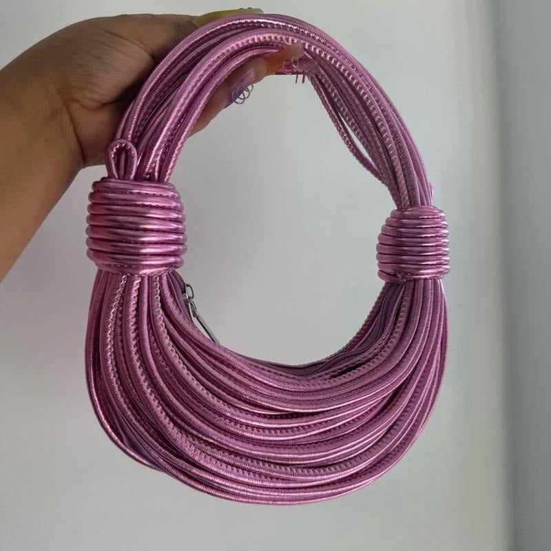 Multi Rope Chrome Pink Unisex Zippered Handbag T-Shirts, Hoodie, Sweatshirt | GrindPrints.com