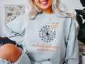 Multiple Sclerosis Sweatshirt, Dandelion MS Fighter Hoodie, MS Warrior Gift Sweater, Matching Orange Ribbon Sweater,...