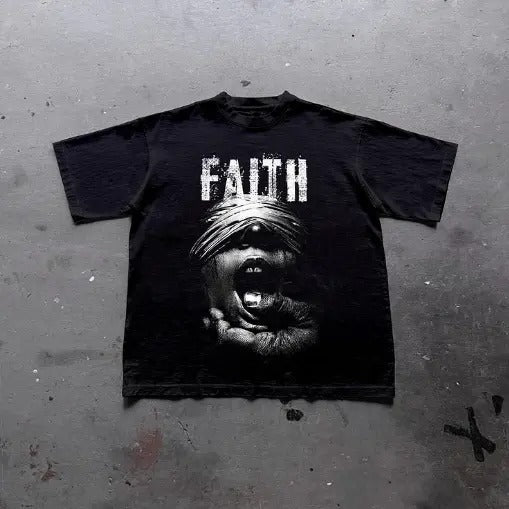 Mummy Faith Print Cotton Grunge Y2k Emo Scene Tapout Goth Amity Affliction Clothes T-Shirts, Hoodie, Sweatshirt