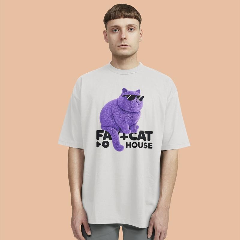 Must - Have for Cat Lovers! Trendy Oversized Tee, Durable Print, Perfect for Weekend Hangouts Hoodie, Sweatshirt |...
