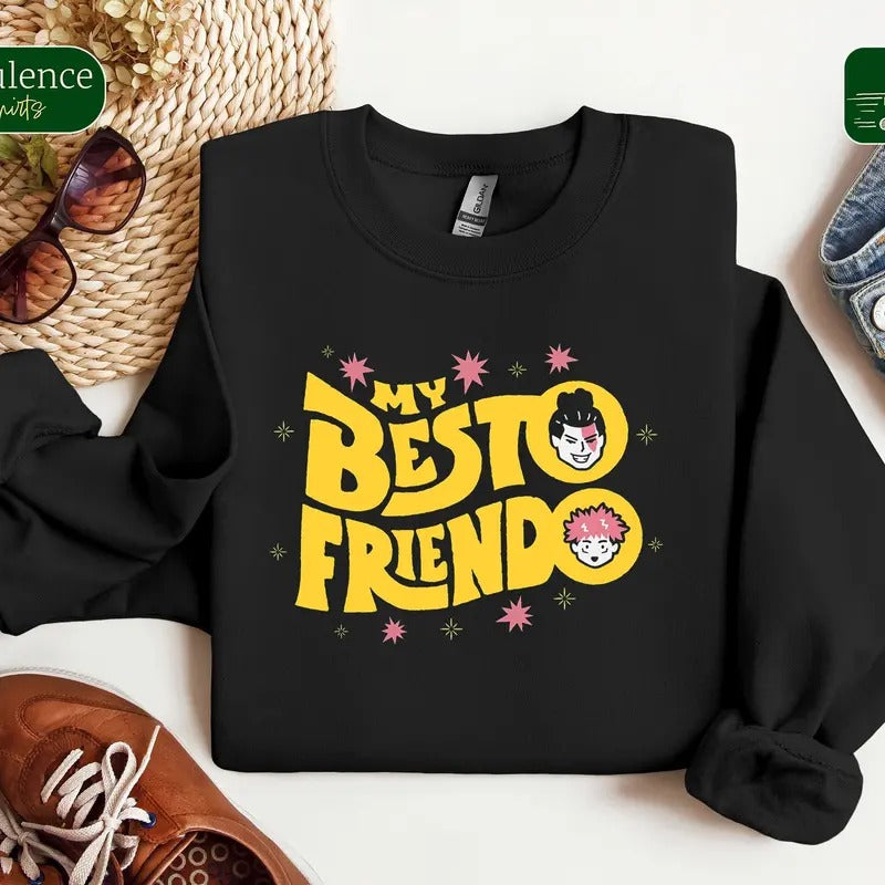 My Besto Friendo Shirt, Besto Friendo Hoodie, Anime Lover Sweater, Anime Shirt, Anime Merch, Japanese Streetwear, Anime...