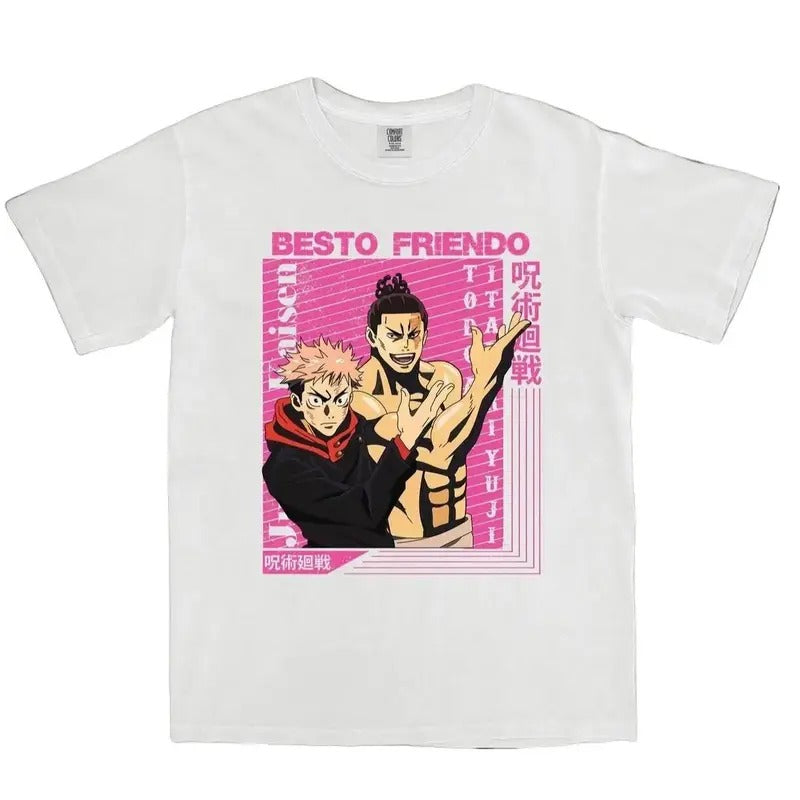 My Besto Friendo Shirt,JJK Merch,Besto Friendo Tee,Anime Shirt For Friend,Gift for Him,Toji Fushiguro,Gojo, Yuji...