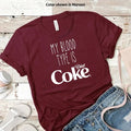 My Blood Type is Diet Coke Tshirt, Trendy Sweatshirt, Funny Coke Lover Gift trendy minimalistic Shirt, Diet Coke Tee...