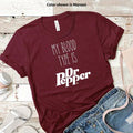 My Blood Type Is Dr. Pepper Funny Dr Pepper Lover Minimalistic Shirt Diet Dr Pepper Cotton T-Shirts, Hoodie, Sweatshirt