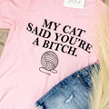 My Cat Said Graphic Tee Hoodie, Sweatshirt | GrindPrints.com