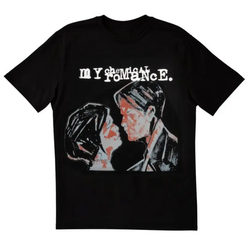 My Chemical Romance Romance T-Shirt, Emo Punk Graphic Tee, Vintage Rock Streetwear for Men, Unisex Emo Graphic Shirt,...