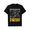 My Doctor Says I'm Morbidly A Beast Funny Hard Skeleton Meme T-Shirt Made in USA Hoodie, Sweatshirt | GrindPrints.com