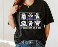 My Emotions In A Day Muffin Shirt, Bluey Birthday Shirt, Bluey Family Shirt, Family Matching Shirt, Trending Shirt,...