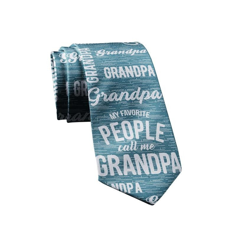 My Favorite People Call Me Grandpa Necktie Novelty Ties for Men Funny Tie for Grandap Funny Ties Funny Ties T-Shirts,...