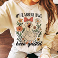 My Flabbers Have Been Gasted Funny Sweatshirt, Gag Gift Rude Goose Mood Snarky Animal Tee, Sarcastic Goose Humor Shirt,...