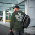 My Girlfriend Will K*ll You Sweater, Relationship Sweater, I Love My Girlfriend, Gift For Boyfriend, Couple Sweater For...